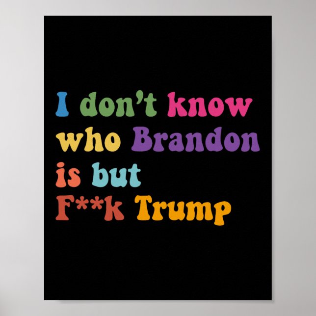 Poster Não Sei Quem Brandon Mas Puck Trump (Frente)
