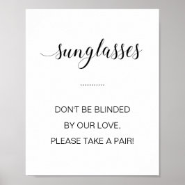 Poster Não seja cego por nossos óculos de sol
