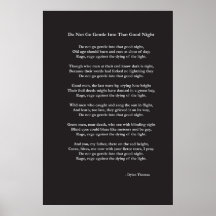 Não seja gentil com Dylan Thomas