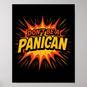 Poster Não Seja Um Panican Trump Tarifa Economia Política