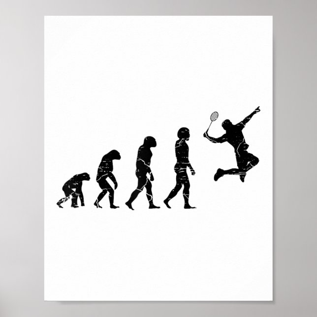 Poster Não Seja Um Picker Badminton Player Shuttle Rack (Frente)