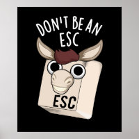 Não seja um teclado engraçado Esc Torre Escuro BG