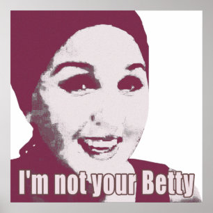 Poster Não seu doce de Betty