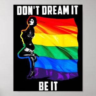 Poster Não Sonhe Que Seja O Sinalizador Lgbt