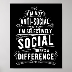 Poster Não sou antissocial