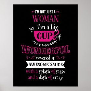 Poster Não sou apenas uma tipografia personalizada