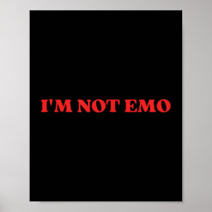 Poster Não Sou Emo - Memória Engraçada