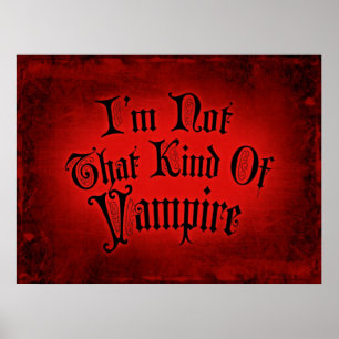 Póster Não sou esse tipo de vampiro