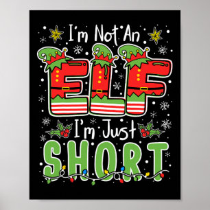 Poster Não Sou Um Elfo, Apenas Baixo Piada Natalícia De N