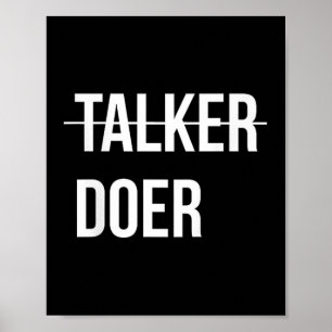 Poster Não Sou Um Falador, Sou Um Motivador De Porte