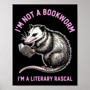Poster Não sou um rato de biblioteca, sou um gambá literá