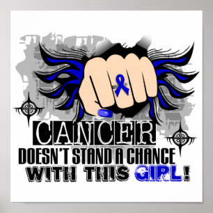 Póster Não suporta um Cancer Colon de Chance