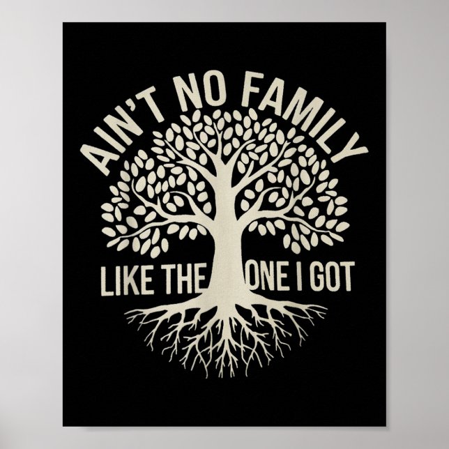 Poster Não Tem Família Como A Que Eu Tenho. (Frente)