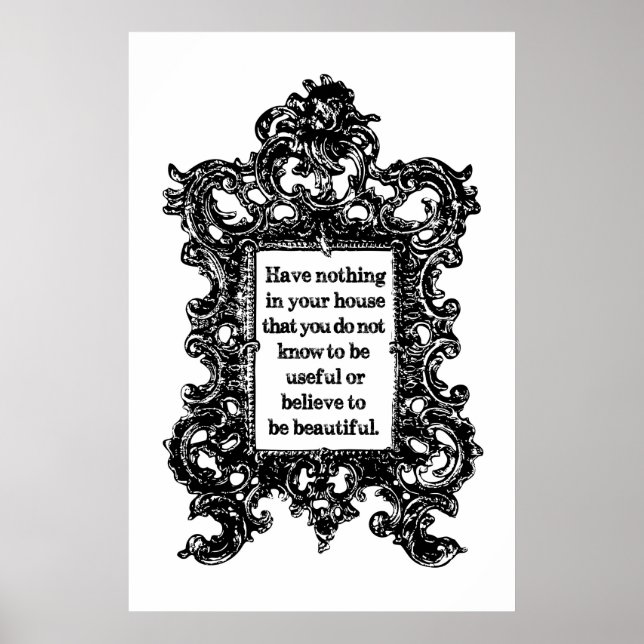 Poster Não tem nada na sua casa por William Morris (Frente)