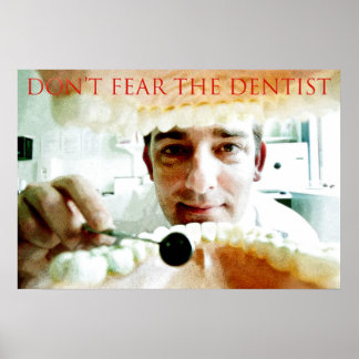 Póster não tema o dentista