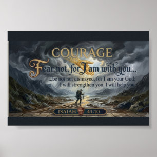 Poster Não Temas, Pois Estou Contigo Arte de Parede Isa