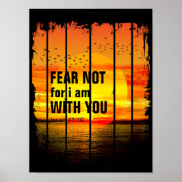 Poster NÃO TEMAS, POIS EU ESTOU CONTIGO (isaiah 41:10)