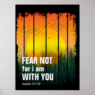 Poster NÃO TEMAS, POIS EU ESTOU CONTIGO (isaiah 41:10)