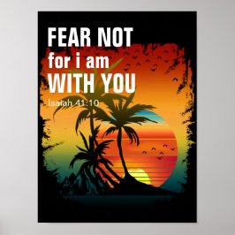 Poster NÃO TEMAS, POIS EU ESTOU CONTIGO (isaiah 41:10)