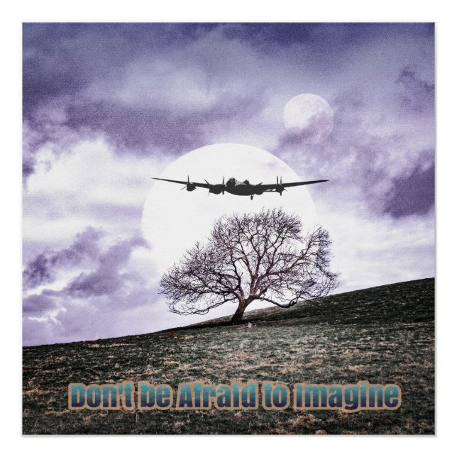 Póster Não tenha medo de imaginar (Frente)