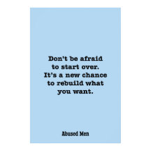 Não tenha medo de recomeçar. É um novo...