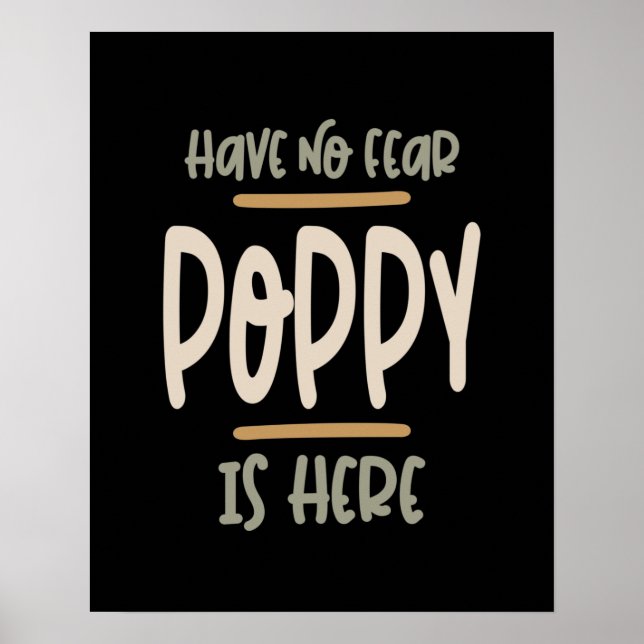 Poster Não Tenha Medo Que Poppy Esteja Aqui - Padre e Avô (Frente)