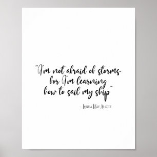 Poster Não tenho medo de tempestades As mulheres citam