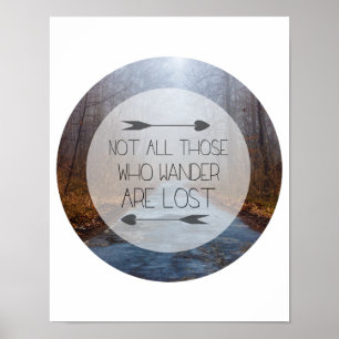 Poster Não todo o aqueles que Wander é perdido