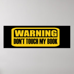 Poster não toque meu livro