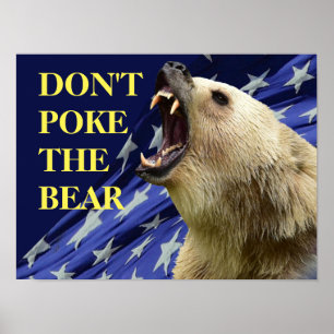 Poster Não toque o urso