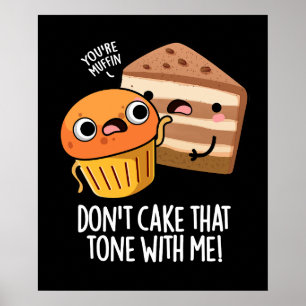 Poster Não Use Esse Tom Comigo Lanche Divertido PuDark BG
