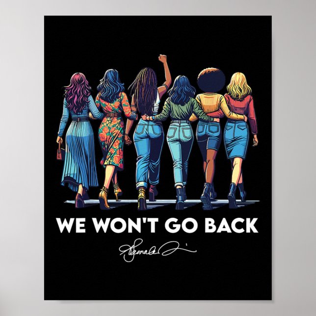 Poster Não vai voltar Harris W 2024 Kamala Harris (Frente)