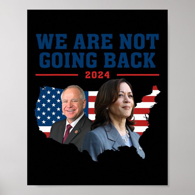 Poster Não Vamos A Kamala Harris W 2024 Presidente Po (Frente)
