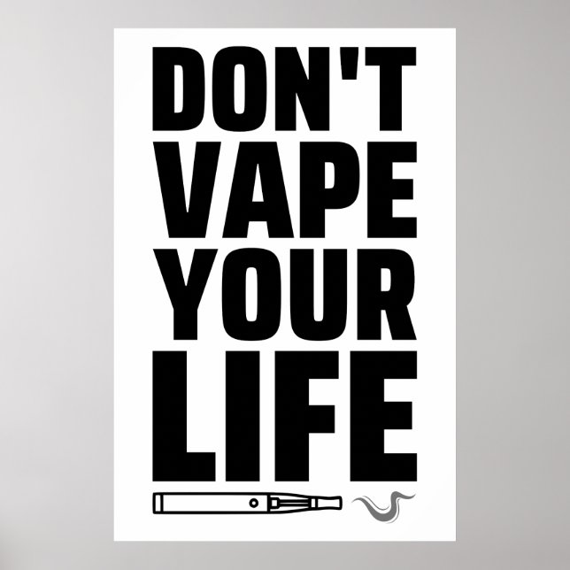 Poster Não viole sua vida - Anti-Vaping (Frente)