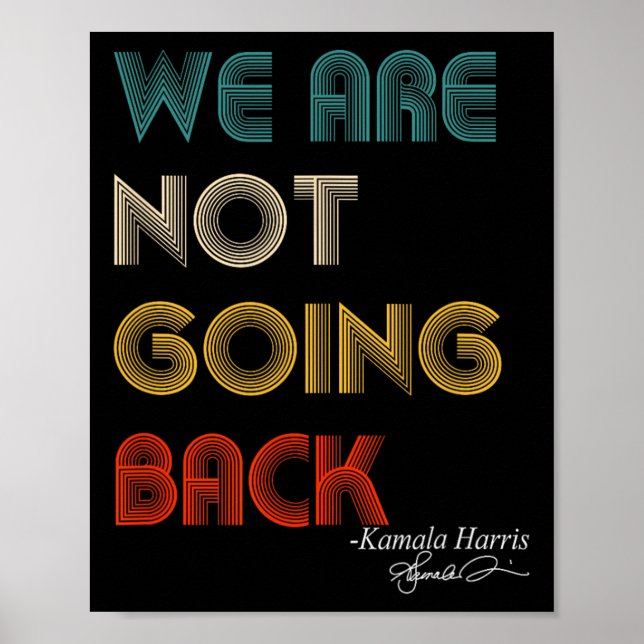 Poster Não Voltar À Votação Para 2024 Presidente Kamala-h (Frente)