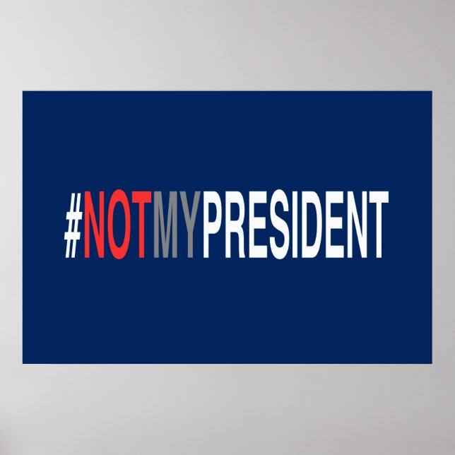 Poster #NãoMeuPresidente (Frente)