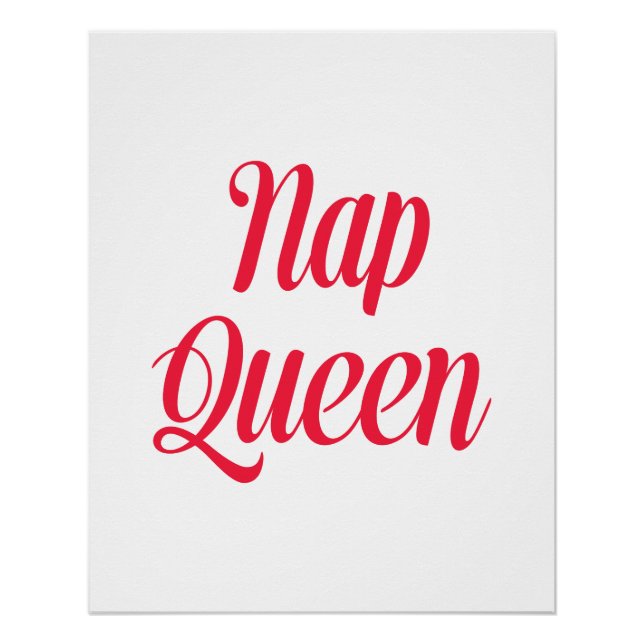 Póster Nap Queen Pink Cherred (Frente)