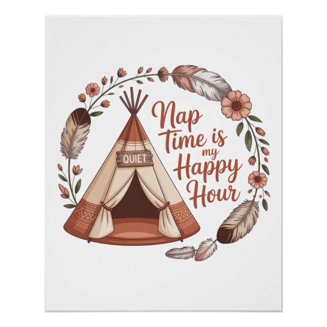 Póster Nap Time Is My Happy Hour (Frente)