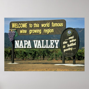 Poster Napa Valley, Califórnia, EUA
