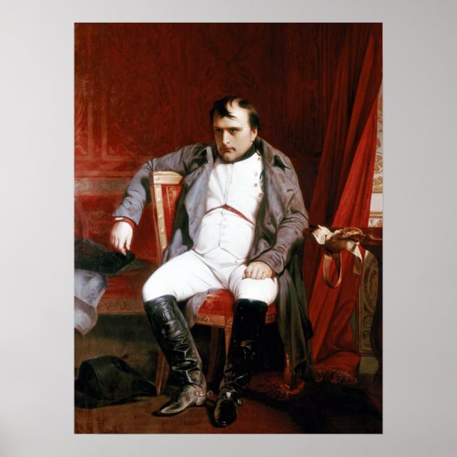 Poster 'Napoleão Abdicando Fountainbleu' (Frente)
