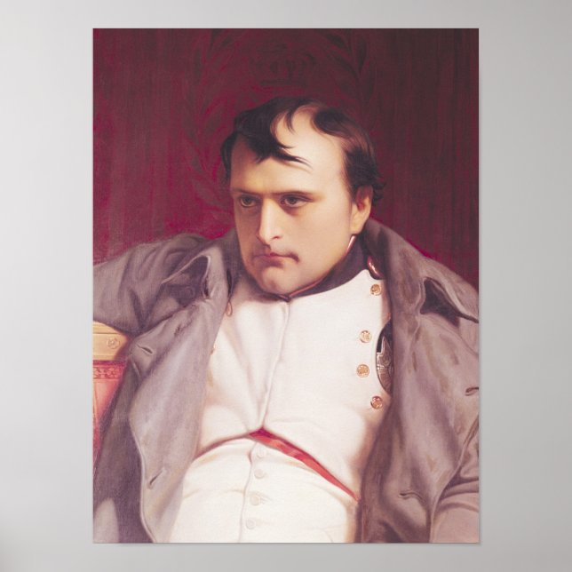 Póster Napoleão após sua abdicação (Frente)