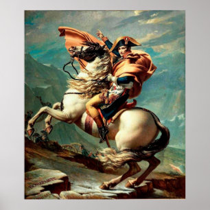 Poster Napoleão atravessa os Alpes por Jacques-Louis Davi