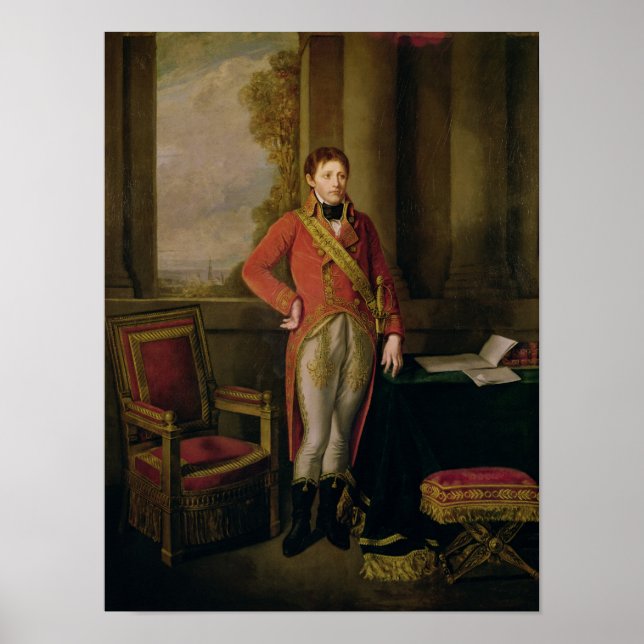 Poster Napoleão Bonaparte como primeiro cônsul, 1799-1805 (Frente)