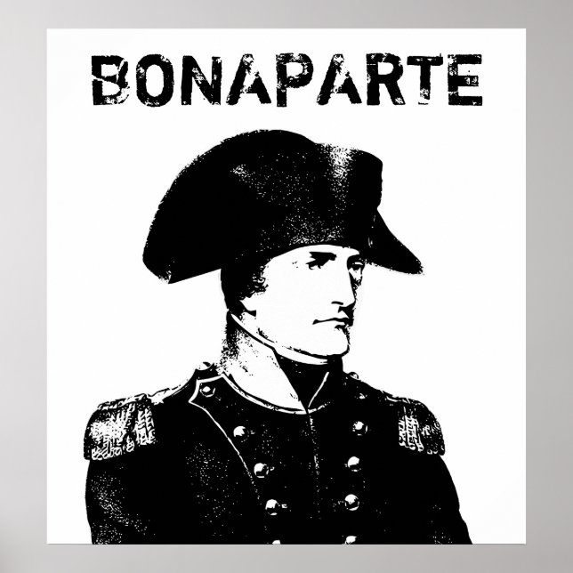 Poster Napoleão Bonaparte - Preto e Branco (Frente)