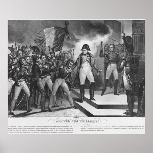 Póster Napoleão, chego às Tuilarias (Frente)