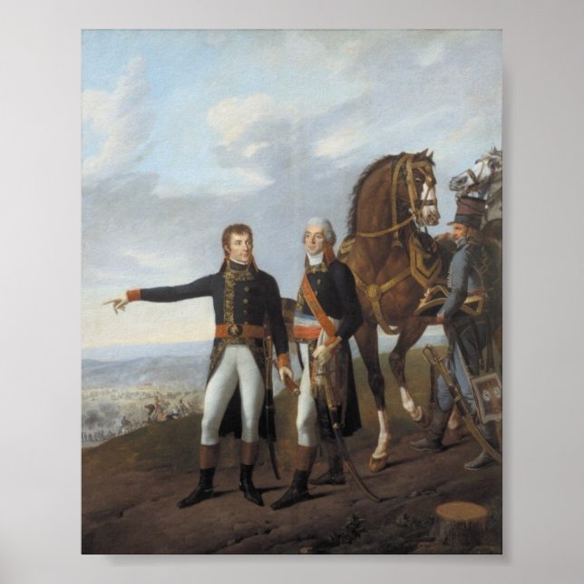 Póster Napoleão e Berthier em Marengo (Frente)