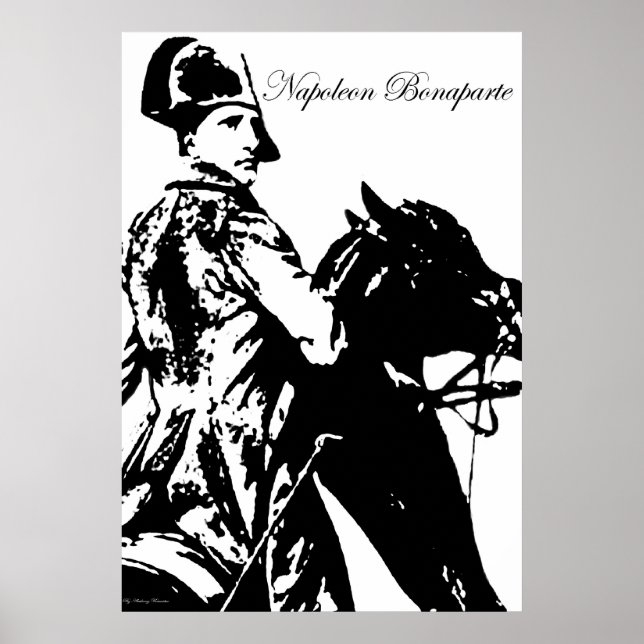 Póster Napoleão em Horseback (Frente)