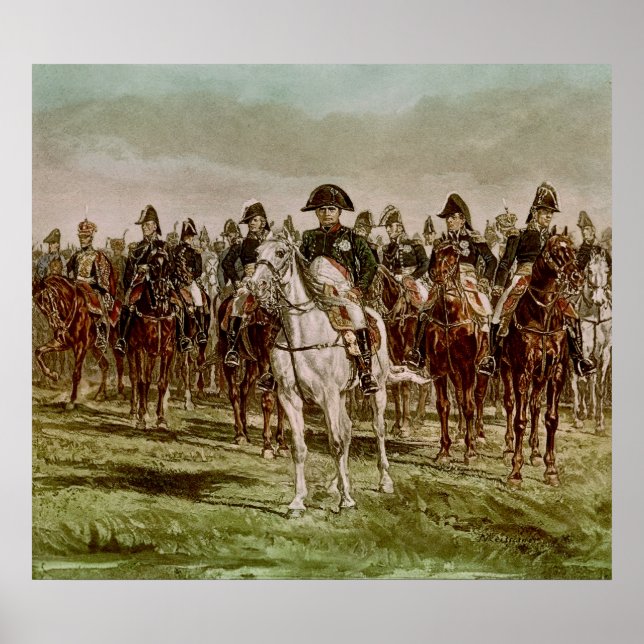 Poster Napoleão I e seu Funcionarios, c.1860 (Frente)