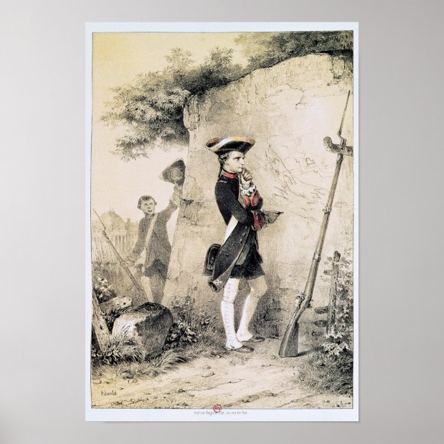 Poster Napoleão I na Escola Militar (Frente)