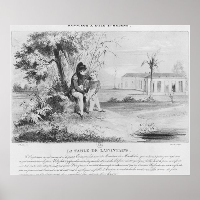 Póster Napoleão I na ilha das Ruas. (Frente)